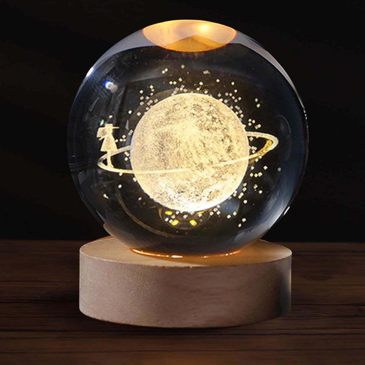 3D Crystal Ball Lamp - Perfect Gift for Loved ones 💖