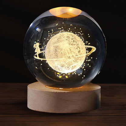 3D Crystal Ball Lamp - Perfect Gift for Loved ones 💖